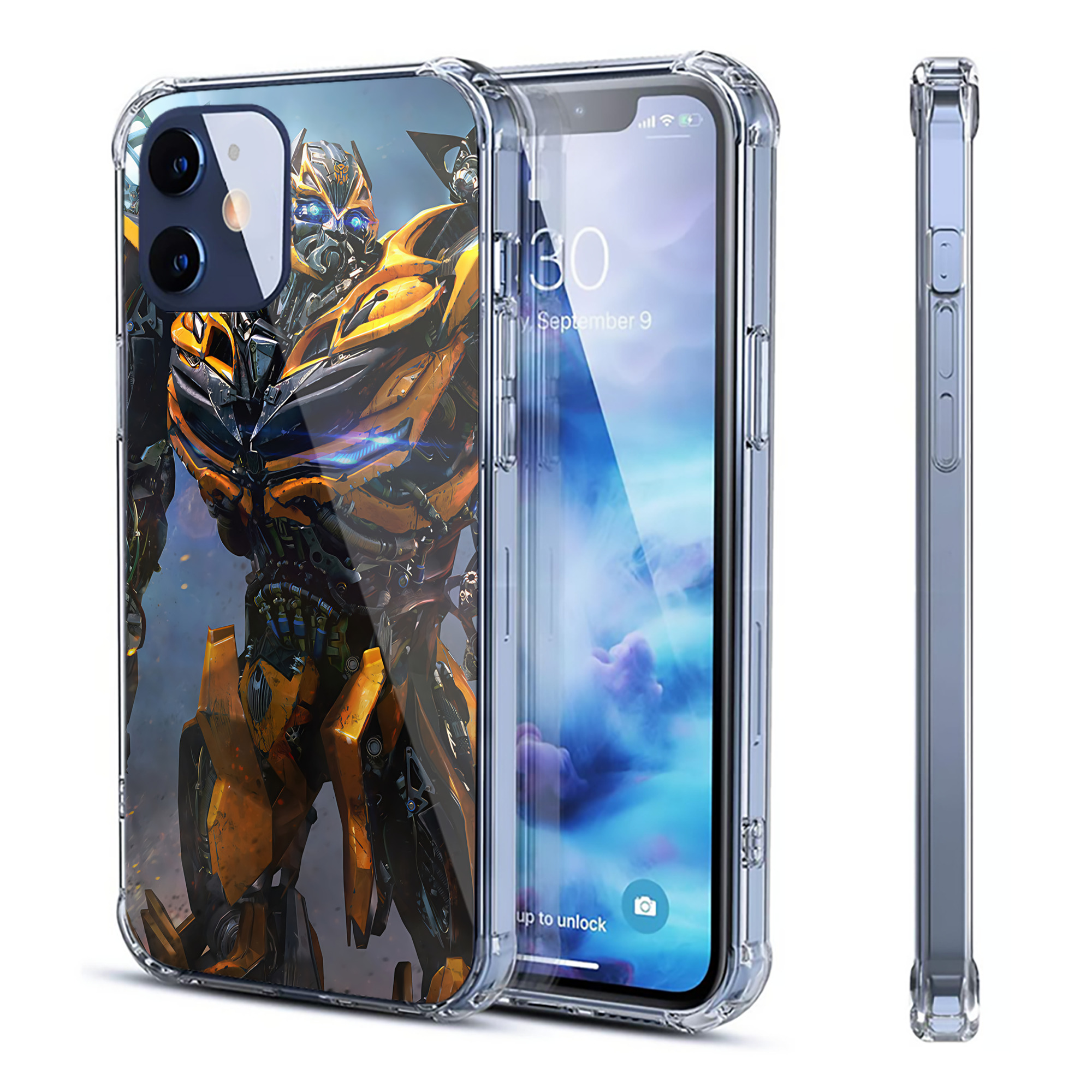（画像用） Transformers トランスフォーマー 【iPhone 12シリーズ対応】透明スマホケース（クリアソフトケース）